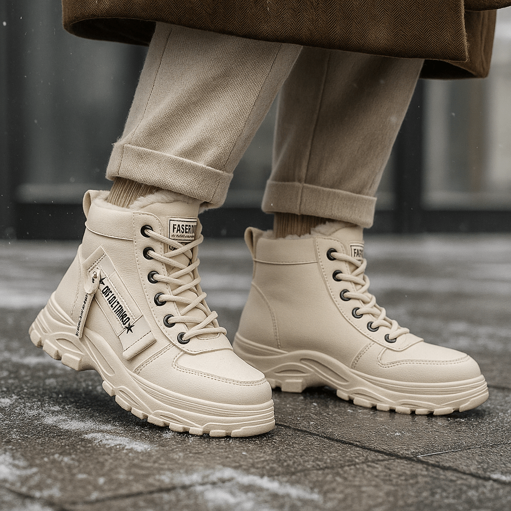 Waterproof Winter Ankle Stiefel - Fleece Lined - Warm Comfort