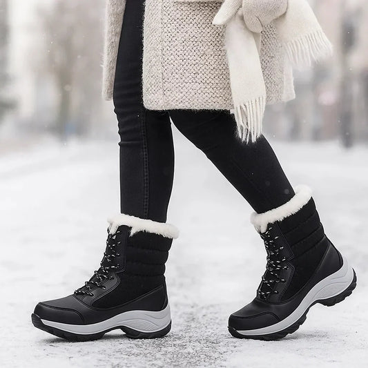 Winter Platform Ankle Stiefel - Comfortable - Loose Fit - Cold Weather