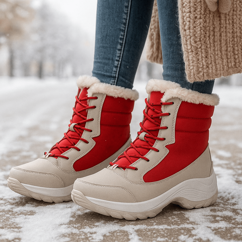 Winter Platform Ankle Stiefel - Comfortable - Loose Fit - Cold Weather
