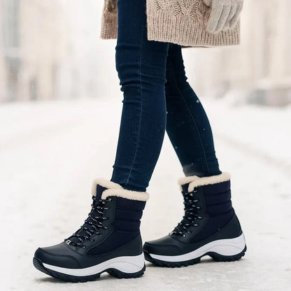 Winter Platform Ankle Stiefel - Comfortable - Loose Fit - Cold Weather