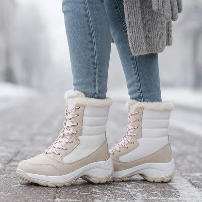 Winter Platform Ankle Stiefel - Comfortable - Loose Fit - Cold Weather
