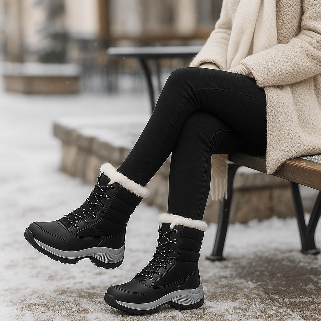Winter Platform Ankle Stiefel - Comfortable - Loose Fit - Cold Weather
