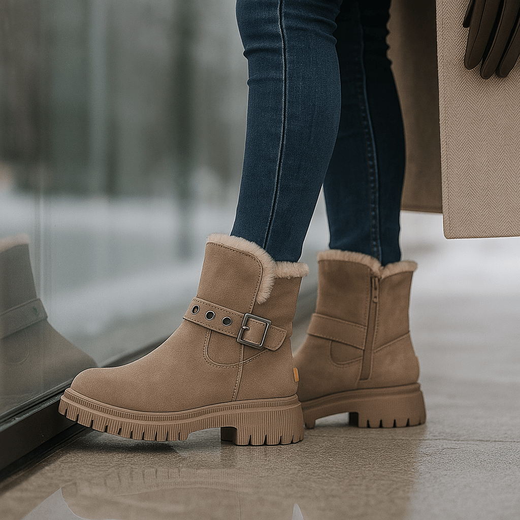 Winter Suede Ankle Stiefel - Chic Style - Thermal Comfort