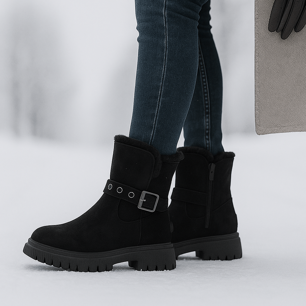 Winter Suede Ankle Stiefel - Chic Style - Thermal Comfort