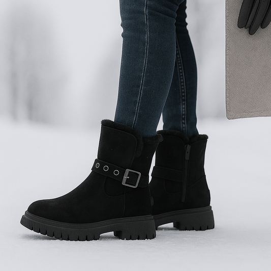 Winter Suede Ankle Stiefel - Chic Style - Thermal Comfort