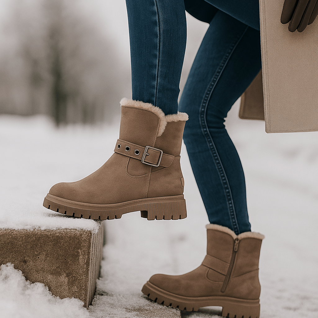 Winter Suede Ankle Stiefel - Chic Style - Thermal Comfort