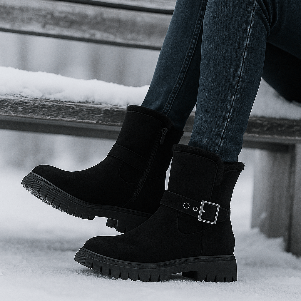 Winter Suede Ankle Stiefel - Chic Style - Thermal Comfort
