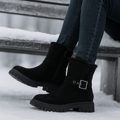 Winter Suede Ankle Stiefel - Chic Style - Thermal Comfort