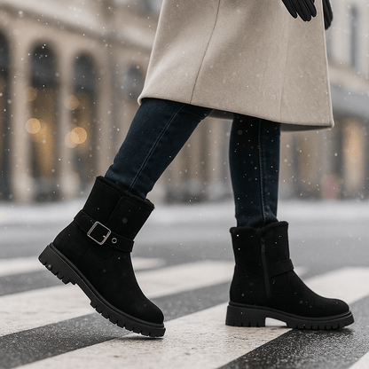 Winter Suede Ankle Stiefel - Chic Style - Thermal Comfort